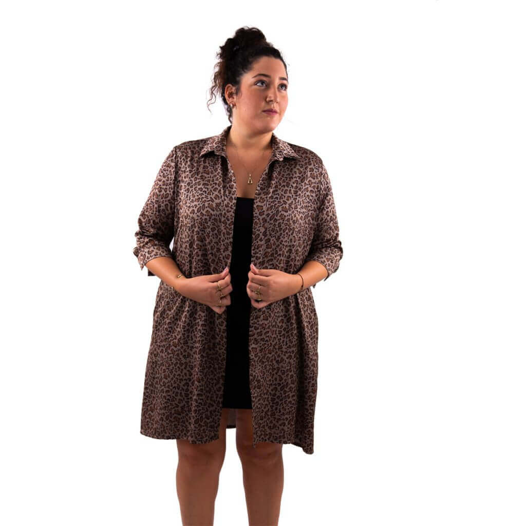 Collar dress – speckled