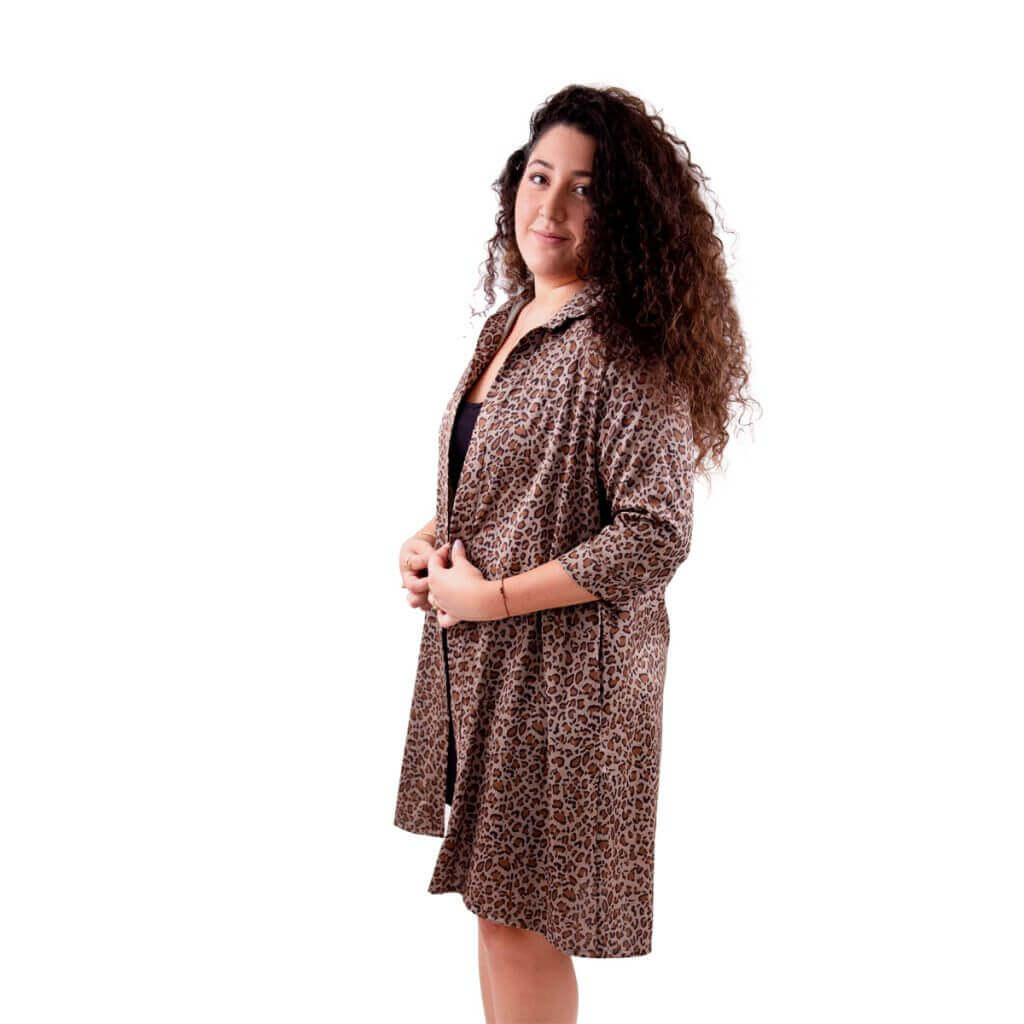 Collar dress – speckled