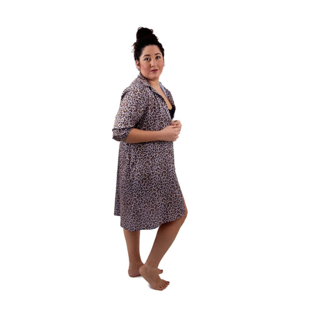 Collar dress – speckled